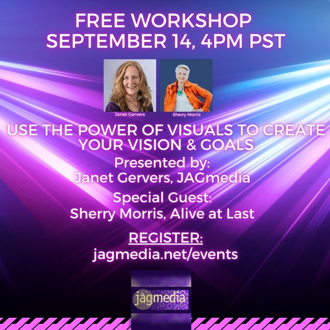 Free Monthly Workshop- Sherry Morris  Guest Speaker, JAGmedia-